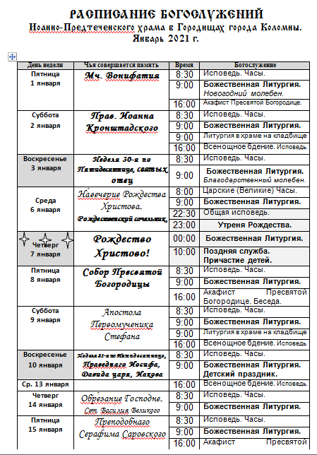 Верхнее зачатье чехов расписание